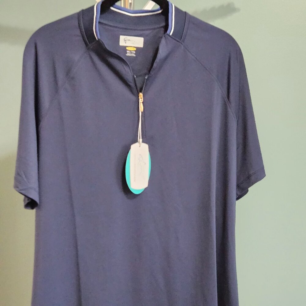 Women's Greg Norman Play Dry Zip Front Short Sleeve Top